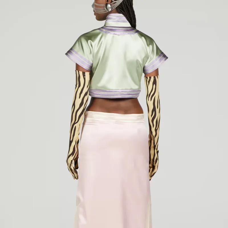 GUCCI Shirts Women's Light Green-4