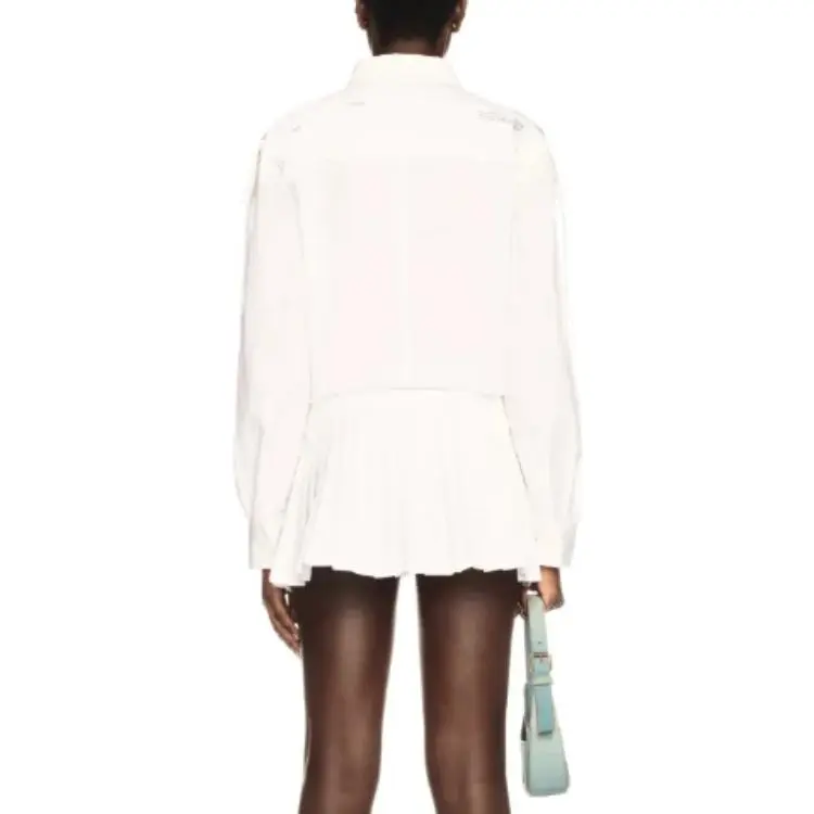 OFF WHITE Savana Long Sleeved Mini Dress-3