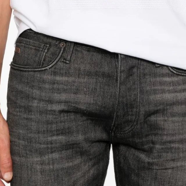 EMPORIO ARMANI J75 Slim fit Rinse washed Stretch Denim Jeans-4