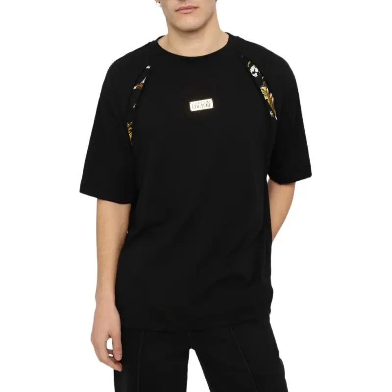 VERSACE JEANS COUTURE T Shirt Men's Black+Print-3