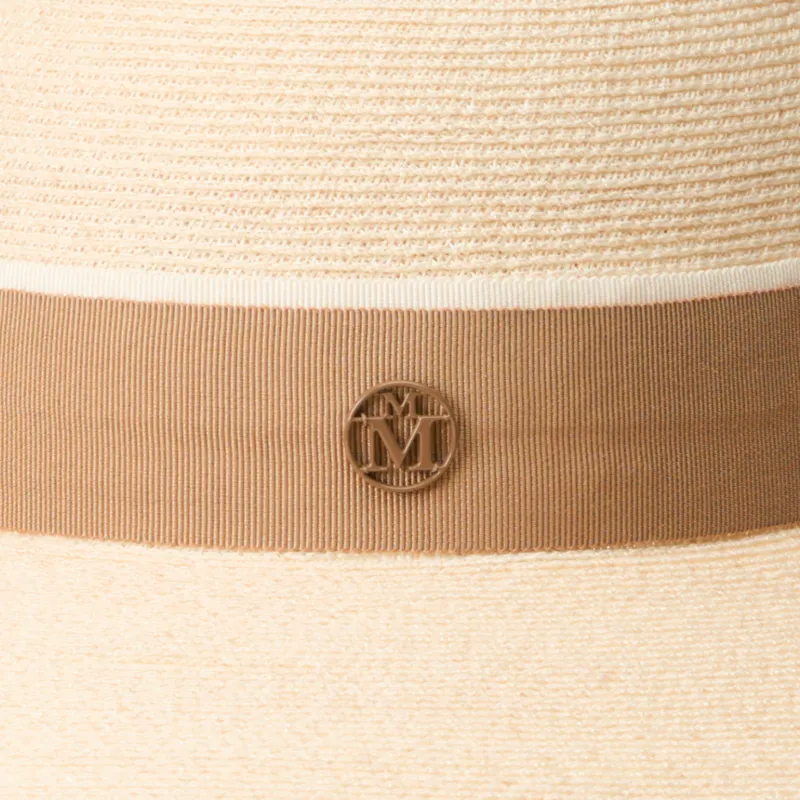 Maison Michel Abaca Sun Protection Hats Unisex Beige-1