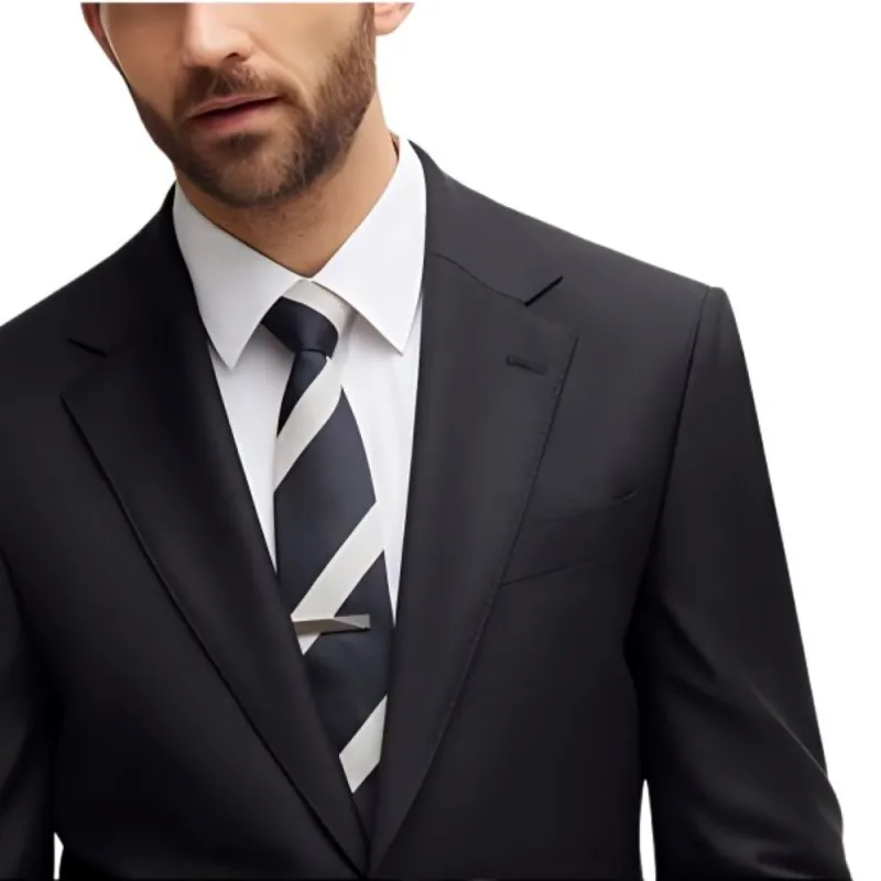 HUGO BOSS Regular-Fit Jacket In Virgin Wool With Stretch Jackets Coats Men's Black-1