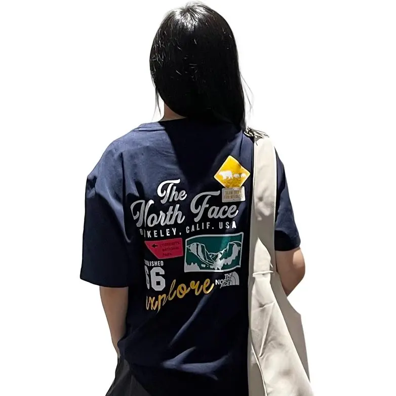 THE NORTH FACE T Shirt Unisex Marine Blue-3