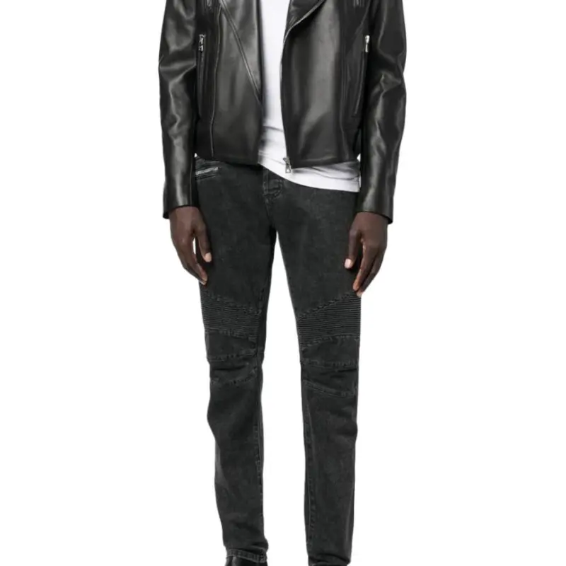 BALMAIN Jeans Men Black-4