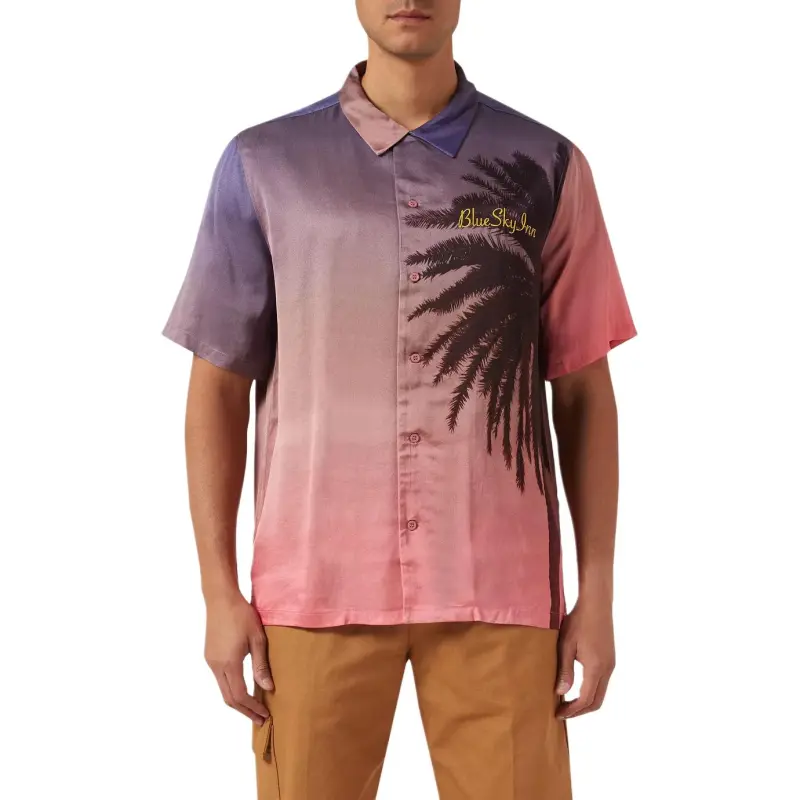 Blue Sky Inn Palm Tree Gradient Shirt-2