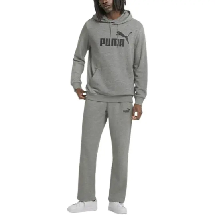 PUMA ESS Sweatshirts Men Gray-2