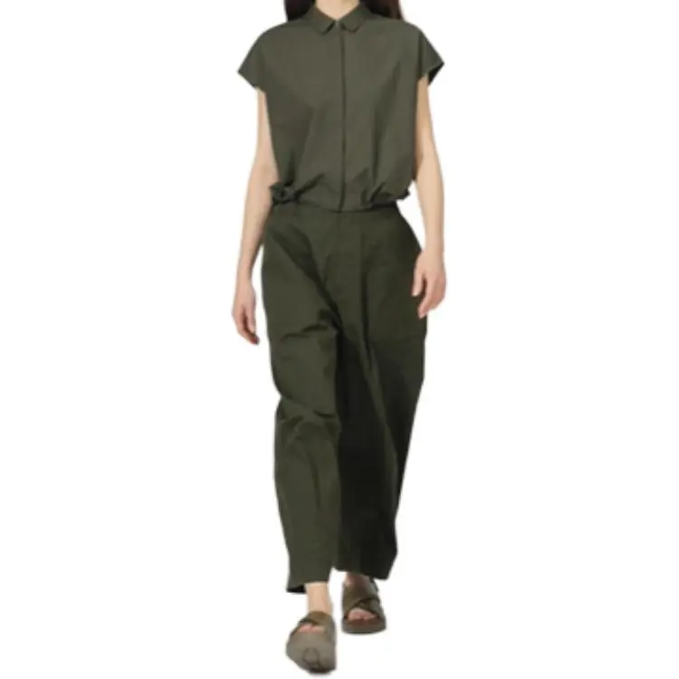 UNIQLO x Clare Waight Keller C Collection SS25 Casual Pants Women's Olive-1