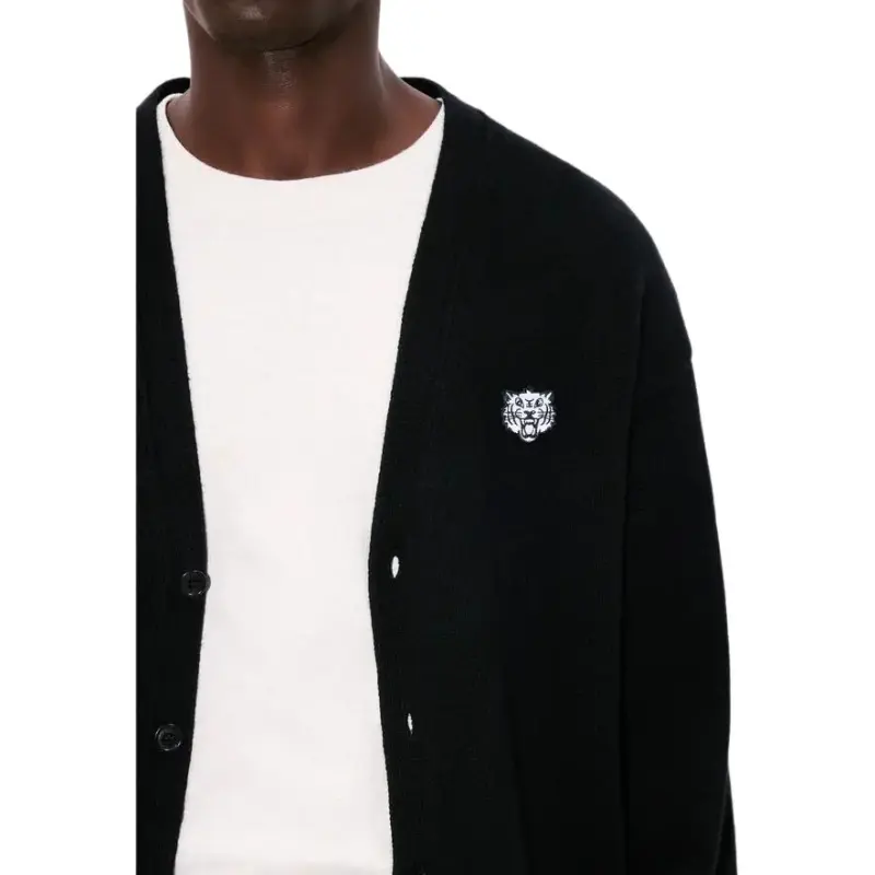 KENZO Happy Tiger Patch Knit Cardigan-4