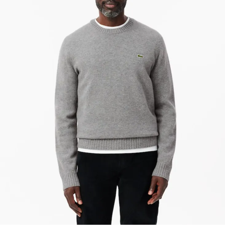 LACOSTE Cashmere Sweater Men's Gray-2