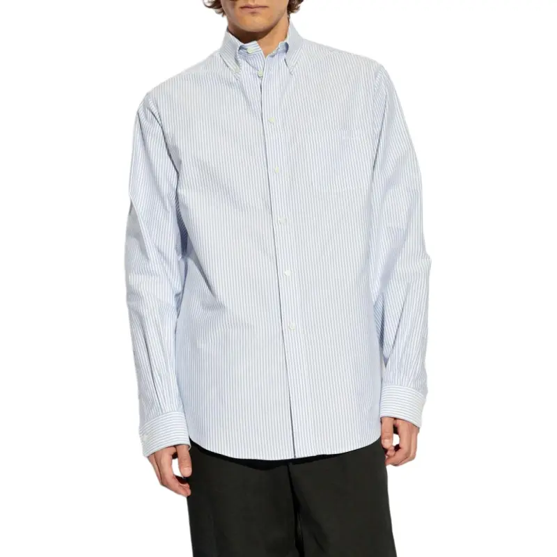 BALLY Long Sleeved Striped Buttoned Shirt-1