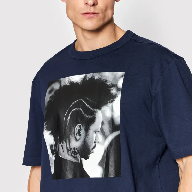 Reebok TEE T-Shirt Men's Navy Blue-3
