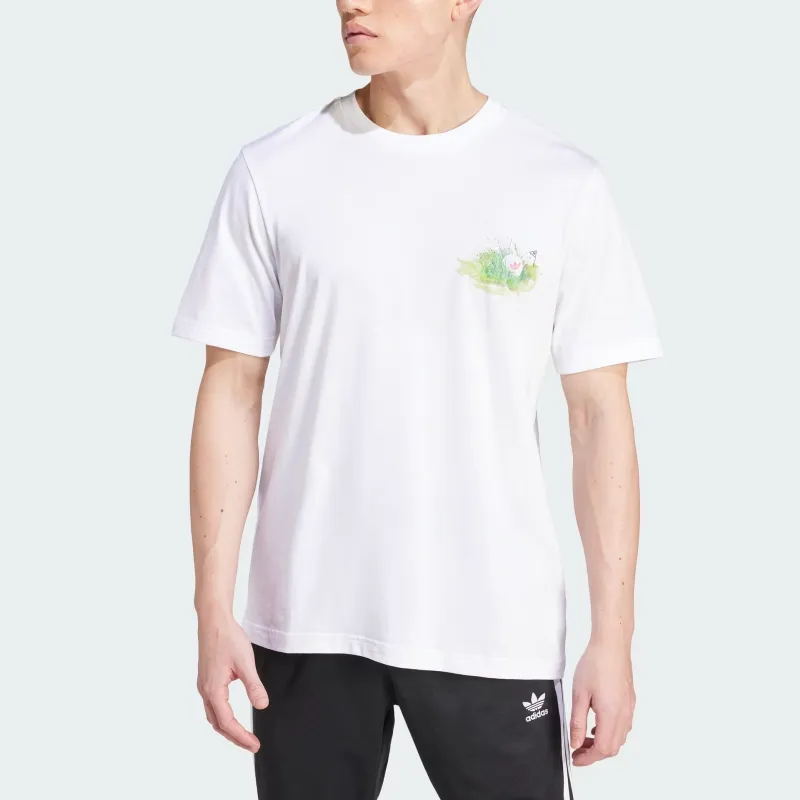 Adidas T-Shirts Men White-3