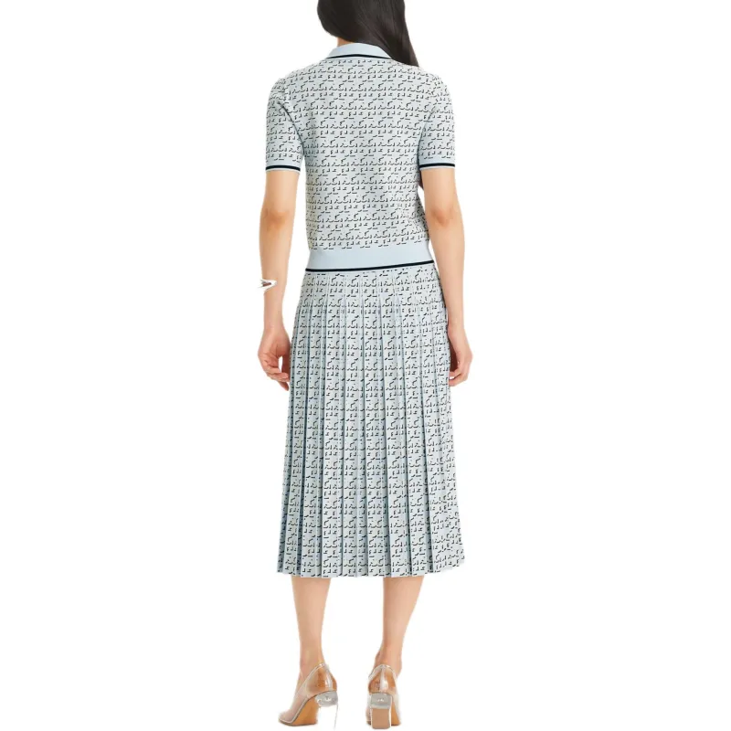 TORY BURCH Monogram Jacquard Polo Top-3