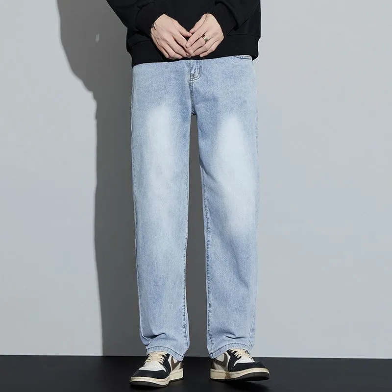 Menglaini Jeans Unisex Light Blue-1