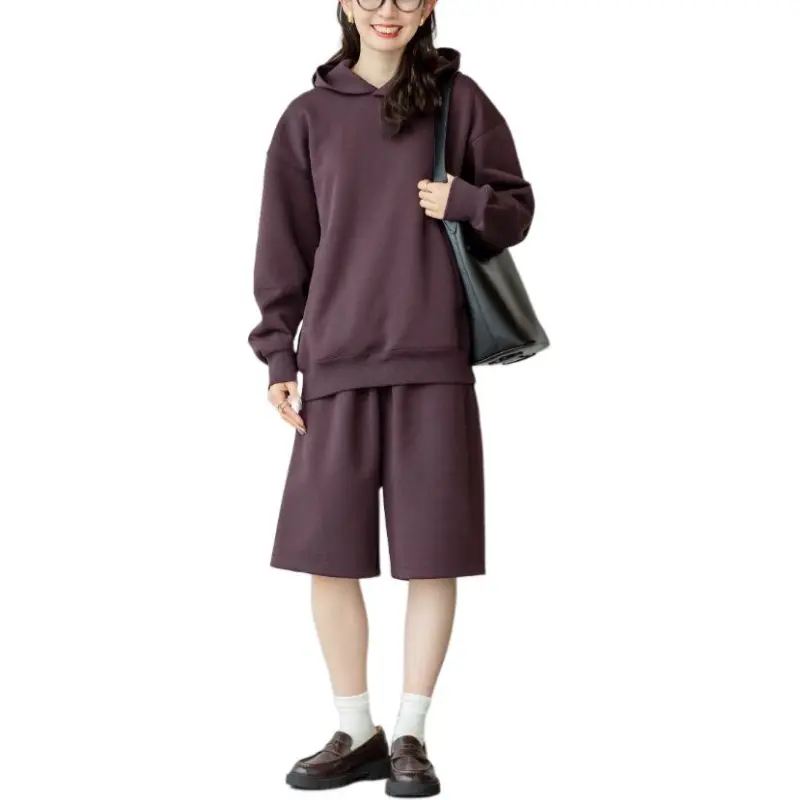 UNIQLO C Collection Casual Shorts Unisex Burgundy-1