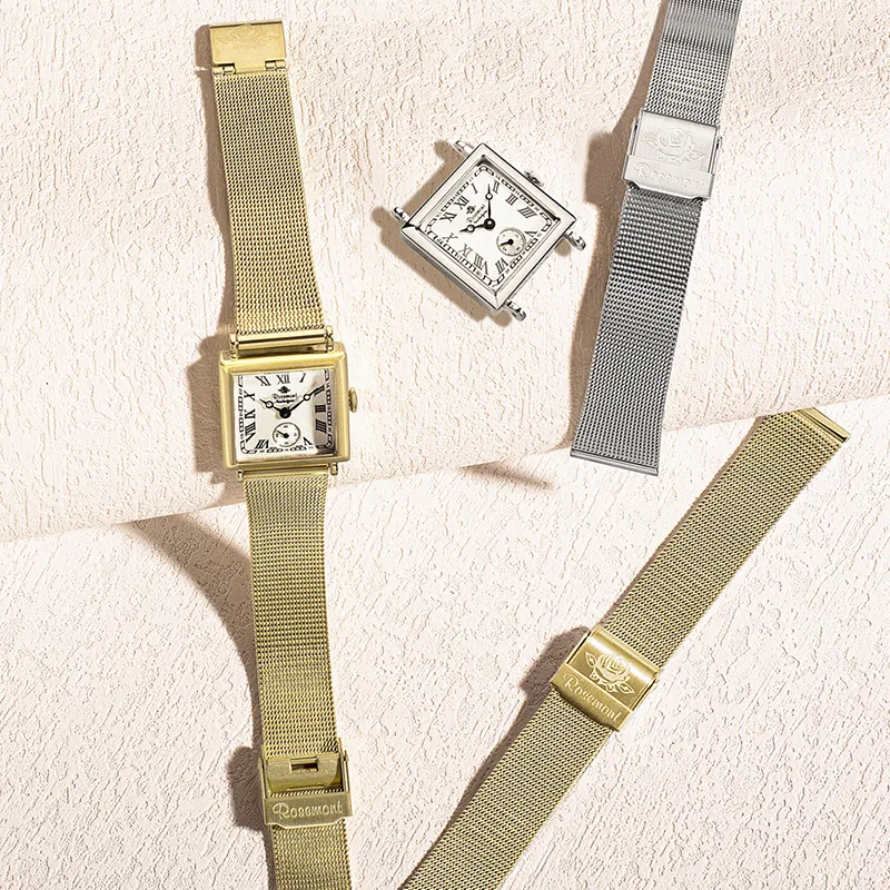 Rosemont Stainless Steel Watchband 16mm Unisex Gold N011-YWR-MT1-STRAP-3