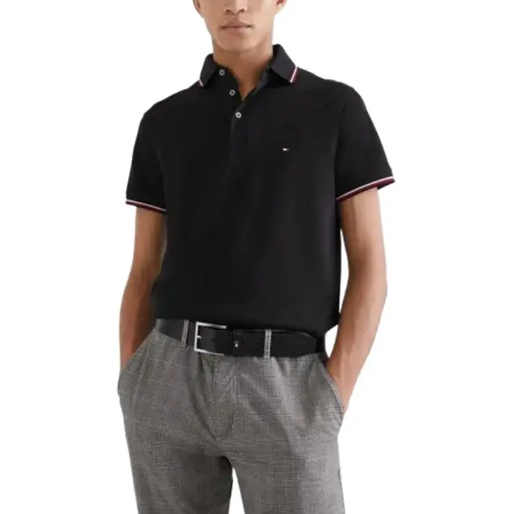Tommy Hilfiger Polo Shirt Men's Dark Brown-1