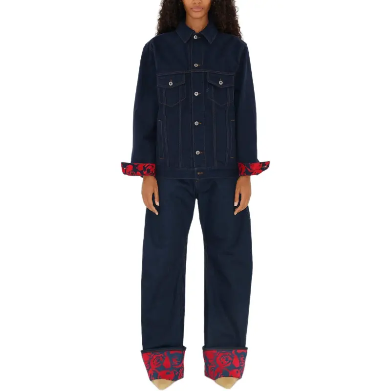 Burberry Long Sleeved Buttoned Denim Jacket-2