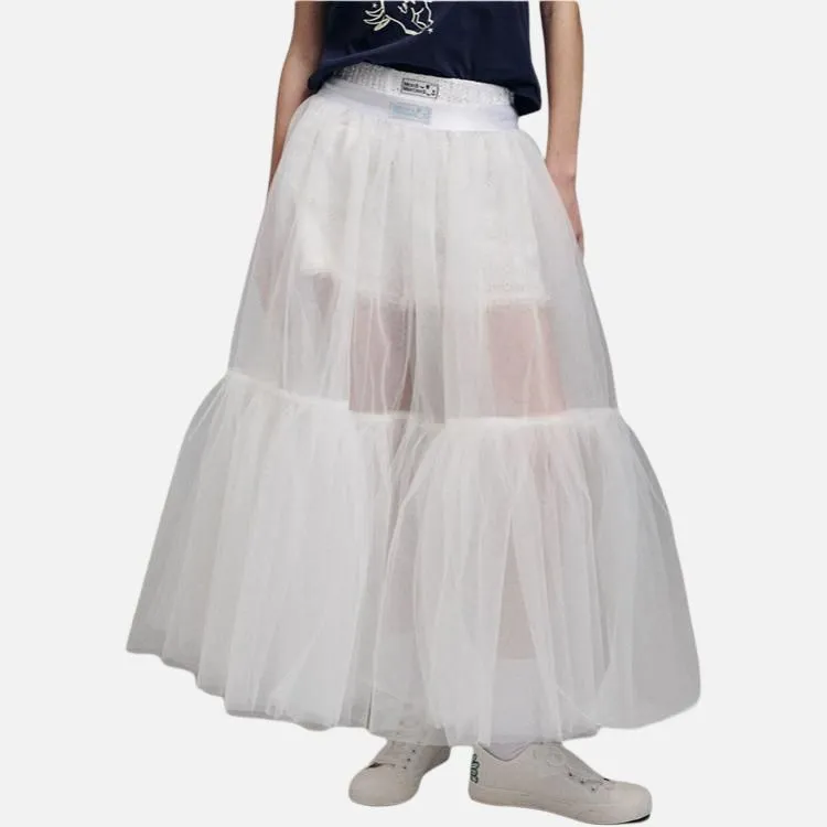 MARDI MERCREDI SS24 Casual Long Skirt Women's White-2