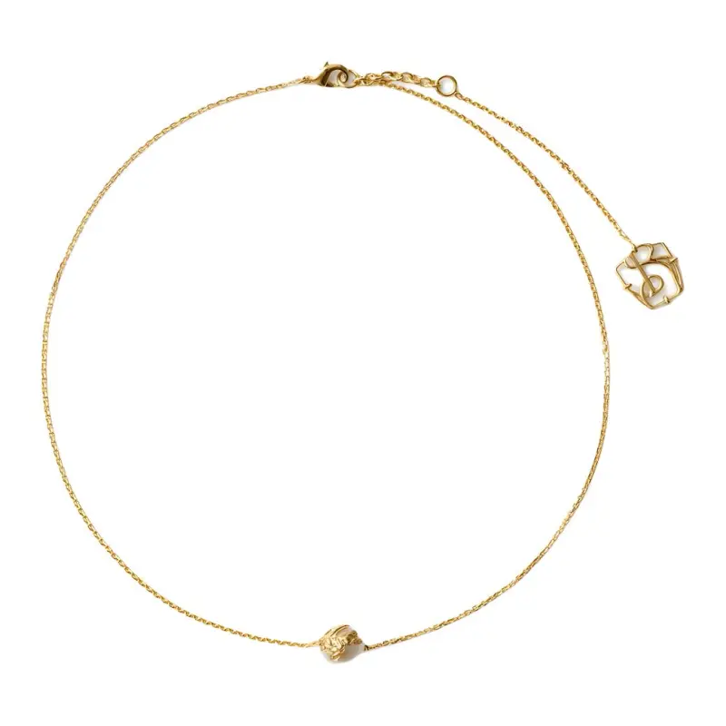 Burberry Brass Necklaces Women's Gold-1