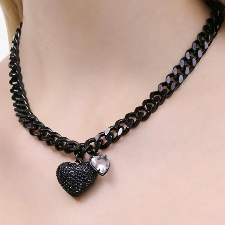 MARC JACOBS The Pave Ballon Heart Necklace-2