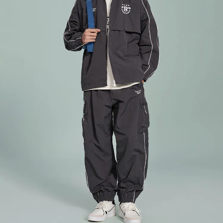 Reebok Casual Pants Unisex Charcoal Black-4
