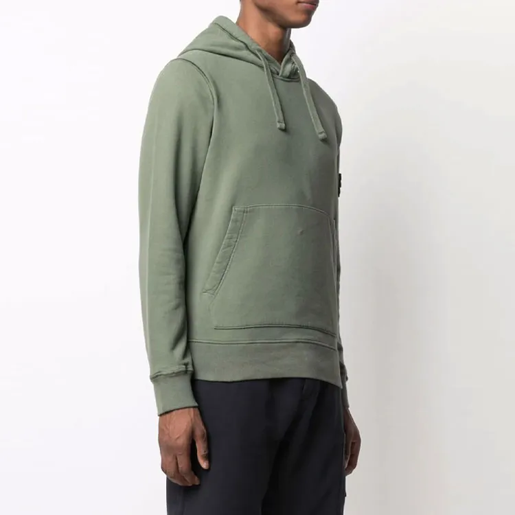 STONE ISLAND 64120 Brushed Cotton Fleece Hoodie-3