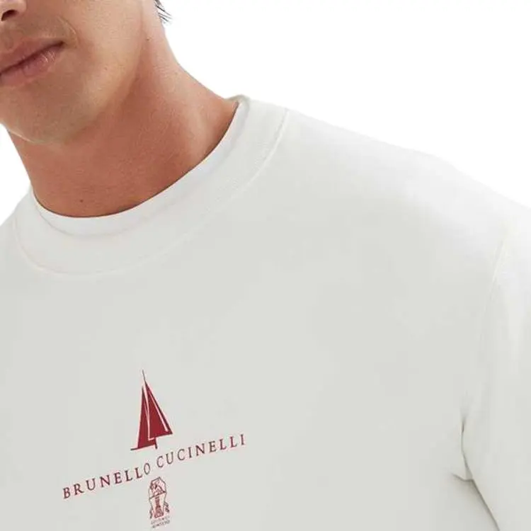 Brunello Cucinelli Logo print Sweatshirt-3