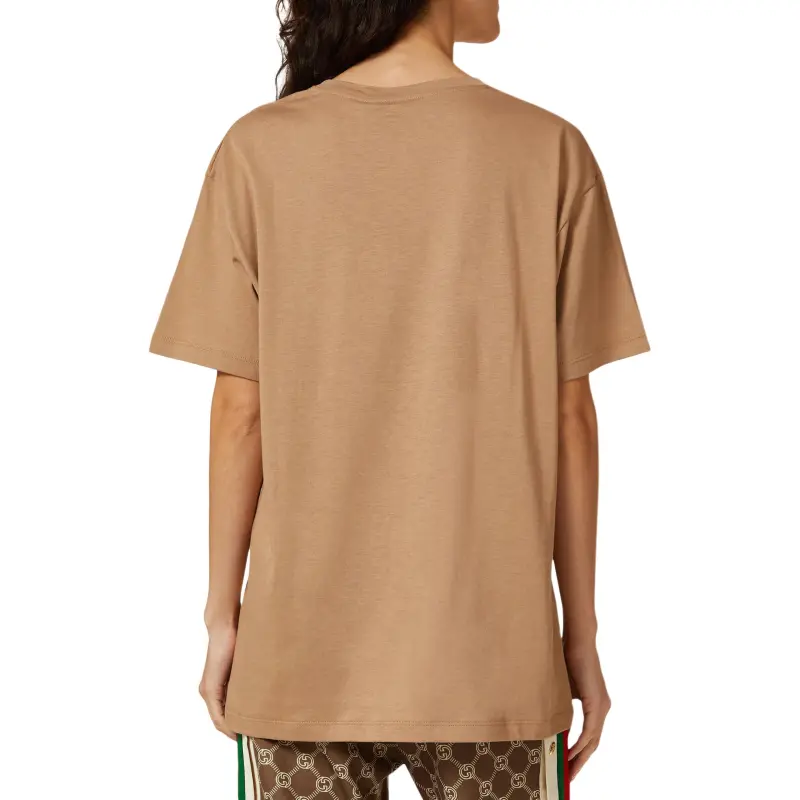GUCCI SS23 Regular T Shirt Women's Brown-4