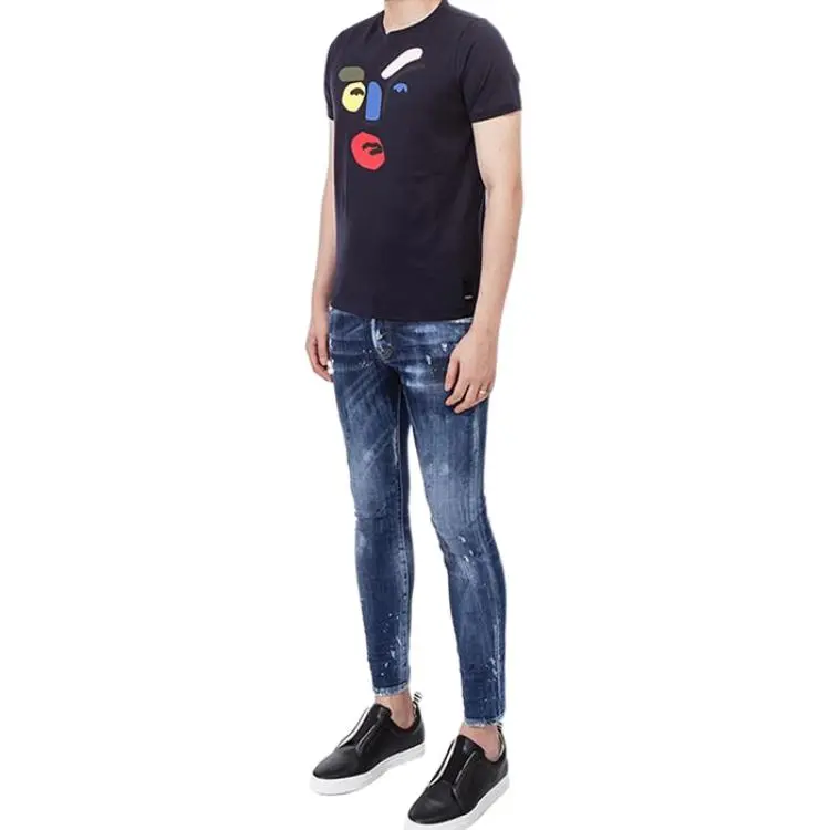 FENDI T Shirts Men Black-4