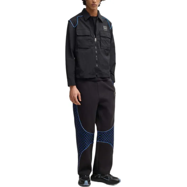 Hugo X Red Bull Carbon Stealth logo Overshirt-3