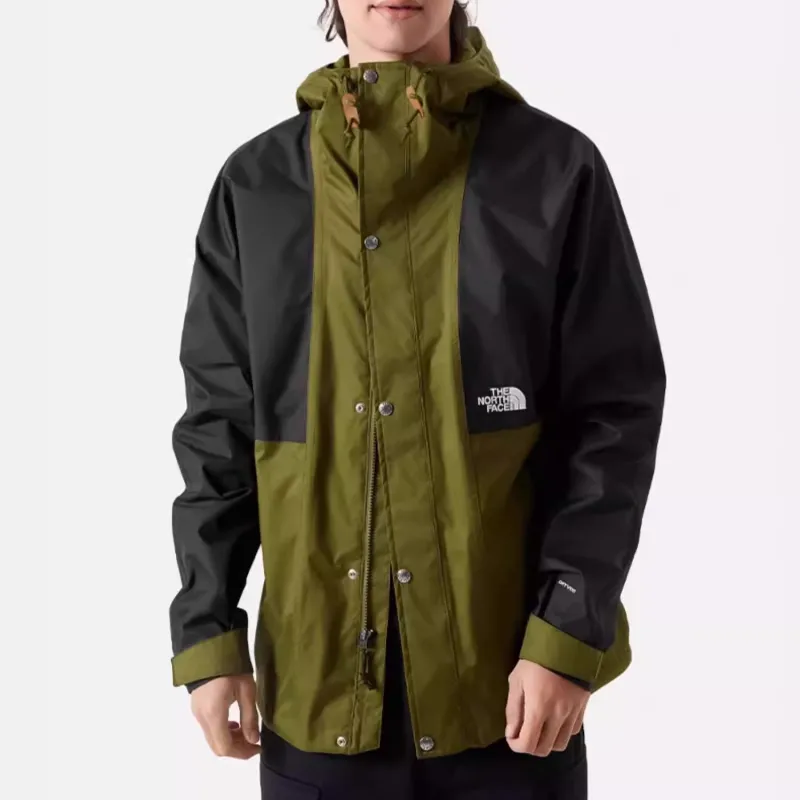 THE NORTH FACE Outdoor Hiking Waterproof And Breathable Windbreaker Jacket Men's Green-2