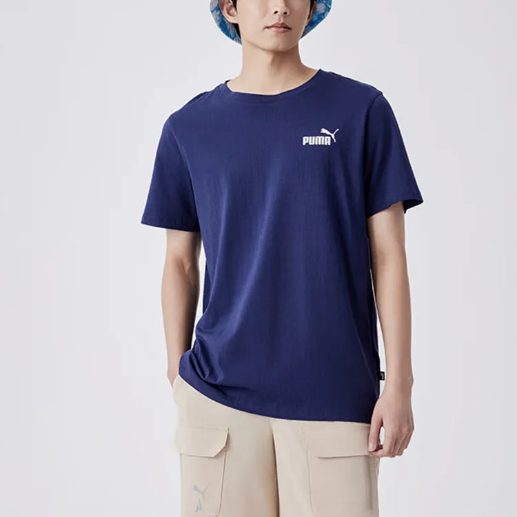 PUMA DECO GLAM T Shirts Men Marine Blue-2