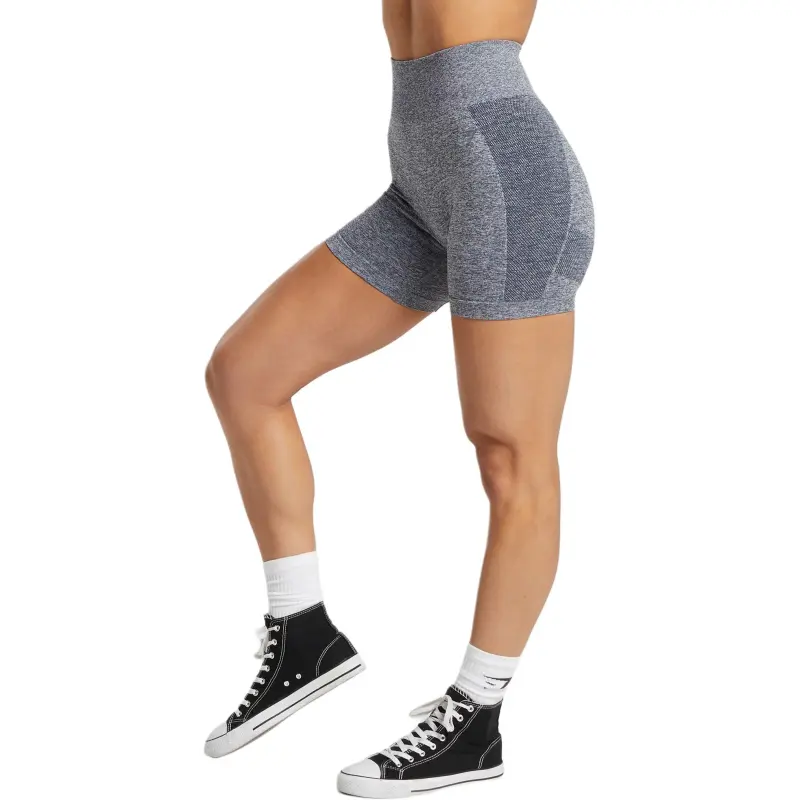 GYMSHARK Sports Shorts Women's Titanium Blue/Asphalt Gray-3
