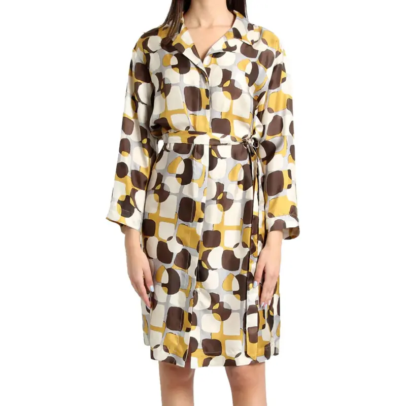 'S MAX MARA Long Sleeved Dresses Women's Yellow-3