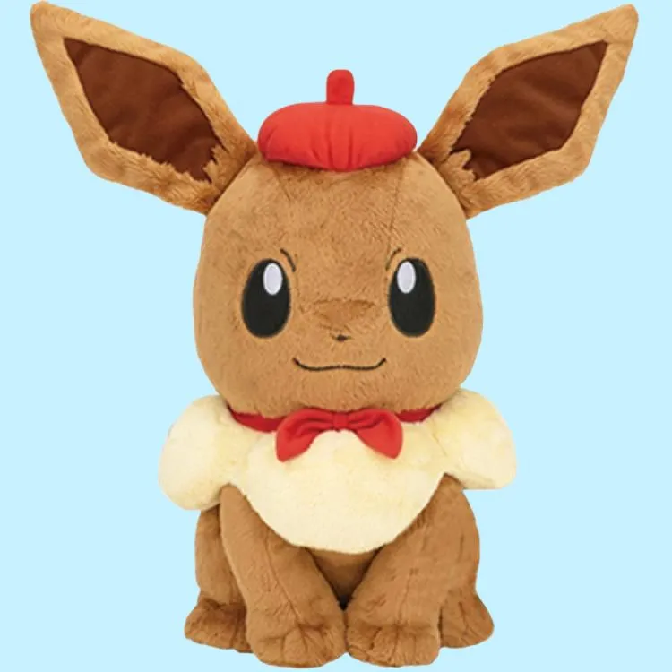 BANPRESTO Eevee Ichiban Kuji, Pokémon A Prize Dolls Plush Doll 28cm High-2