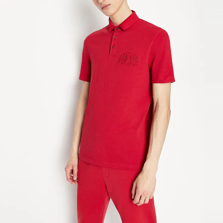 ARMANI EXCHANGE Polo Shirts Men Red-3