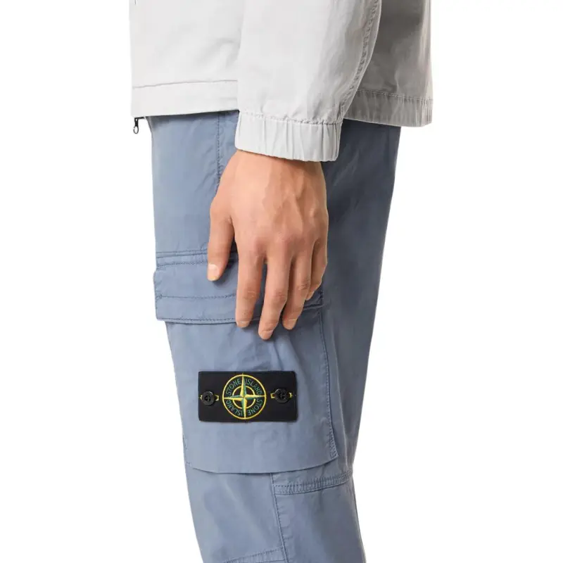 STONE ISLAND Cargo Pants Men's Light Blue-5