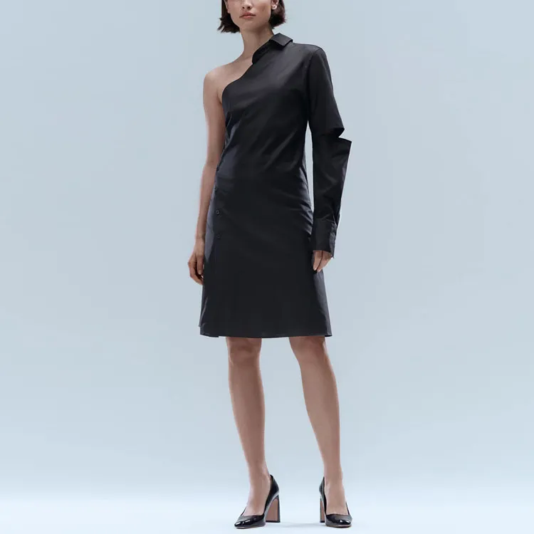 HUGO BOSS Long Sleeved Dresses Women's Black-1
