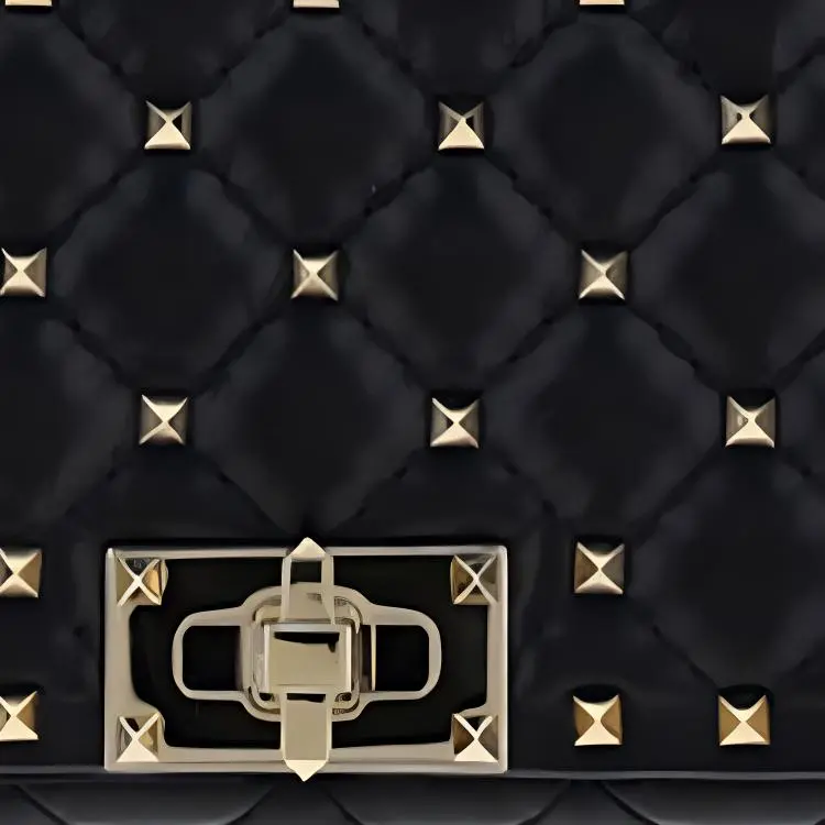 Valentino GARAVANI Cow Leather Portable Crossbody Bag, Shoulder Bag Women's Black-3