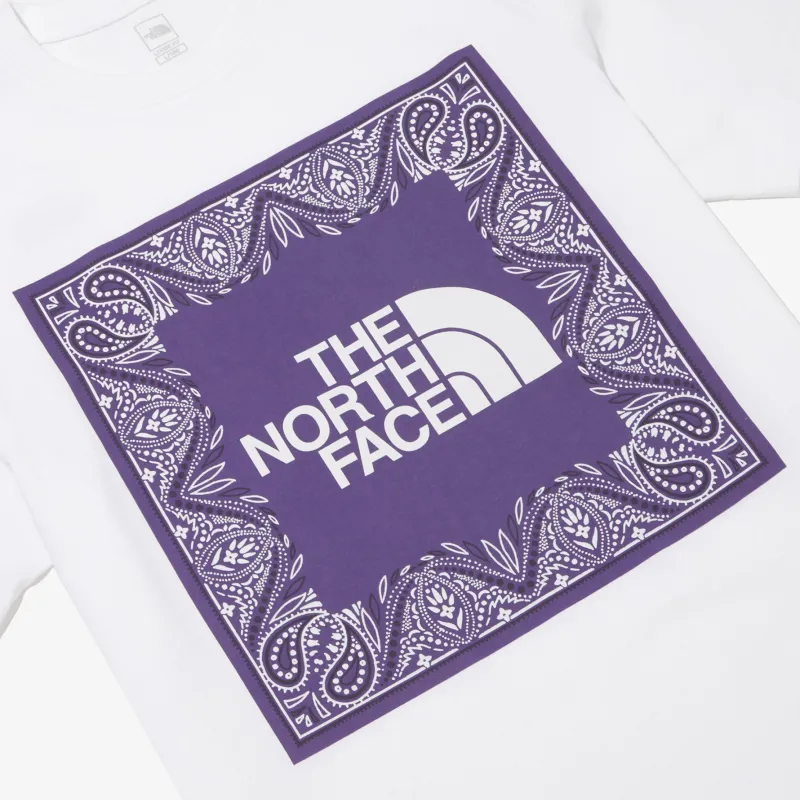 THE NORTH FACE T Shirt Unisex White Purple-2