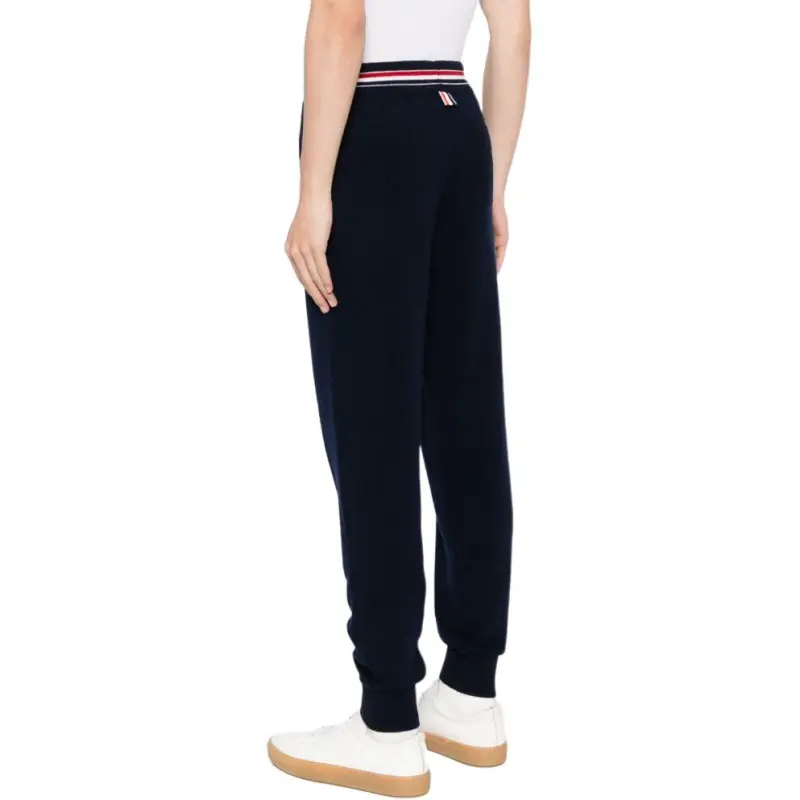 THOM BROWNE Rwb Stripe Detailed Drawstring Pants-4