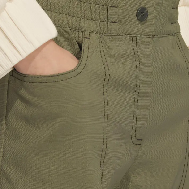 Adidas Originals Casual Pants Women's Strata Olive Green-4
