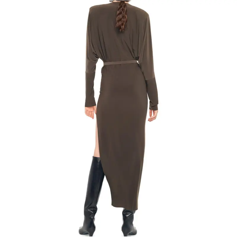 NORMA KAMALI Dolman Side slit Gown-1