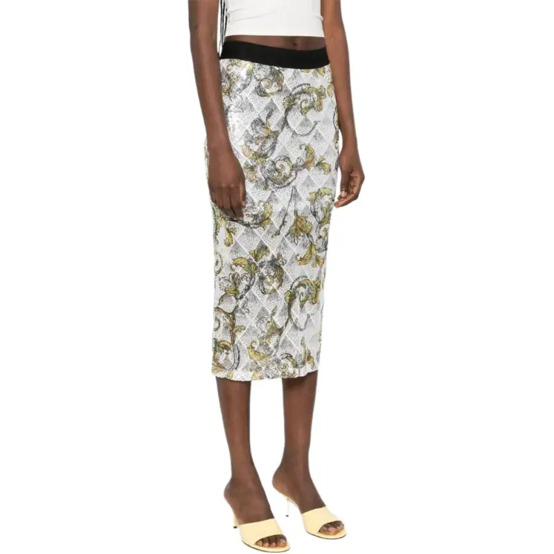 VERSACE JEANS COUTURE Barocco Midi Skirt-3