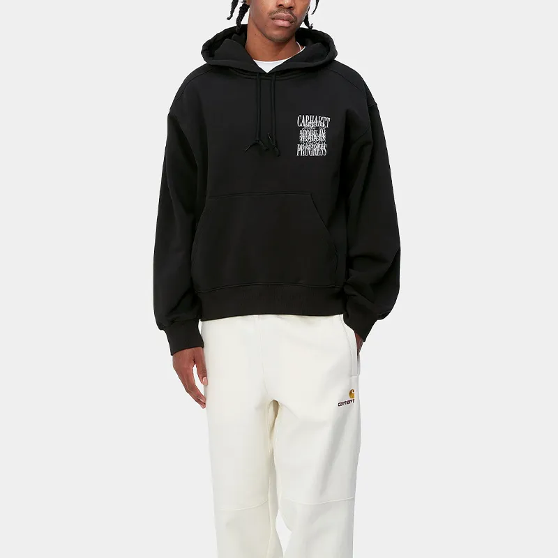 Carhartt WIP SS24 Hooded Always A WIP Sweatshirt Sweatshirt Men's Black-2