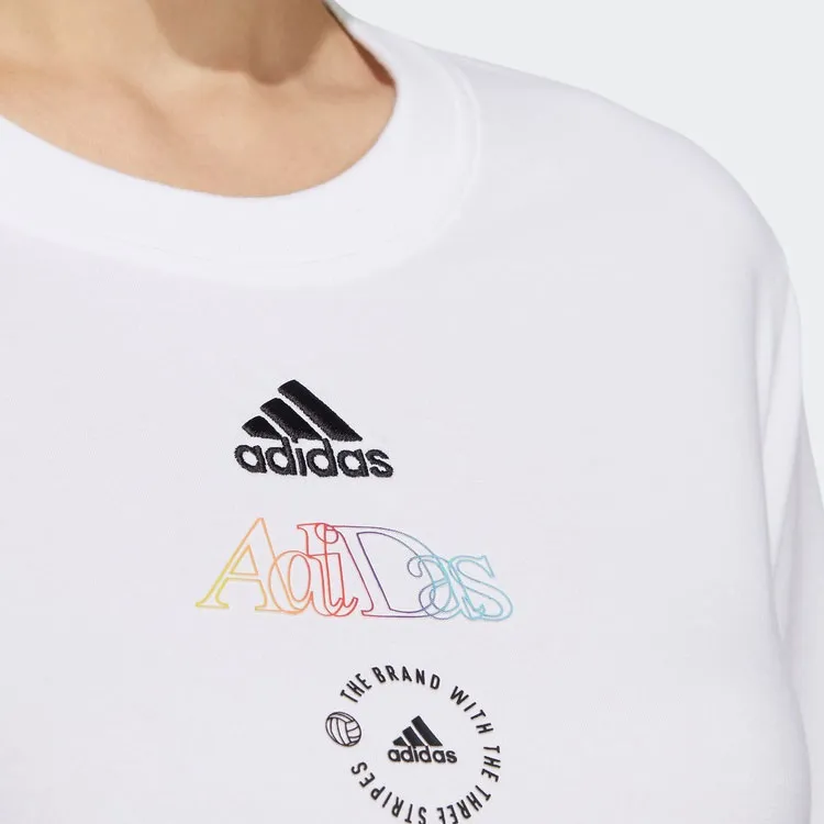 Adidas Crop Tops Women's White-4