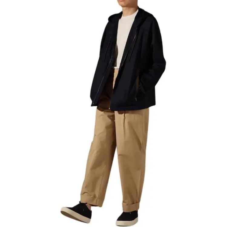 Hacikis Jackets Coats Men's Navy Blue-1
