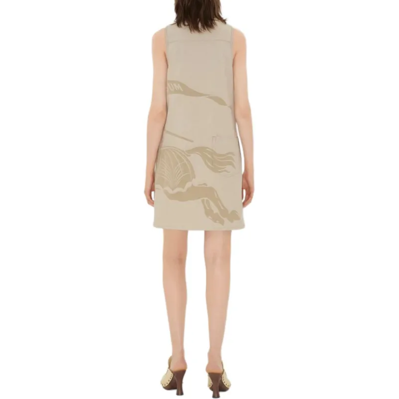Burberry Sleeveless Dress Women's Sand-3