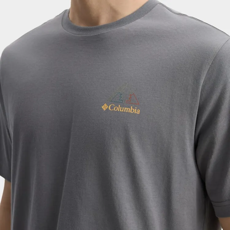 Columbia TUNNEL VALLEY T Shirt Men's Gray-4